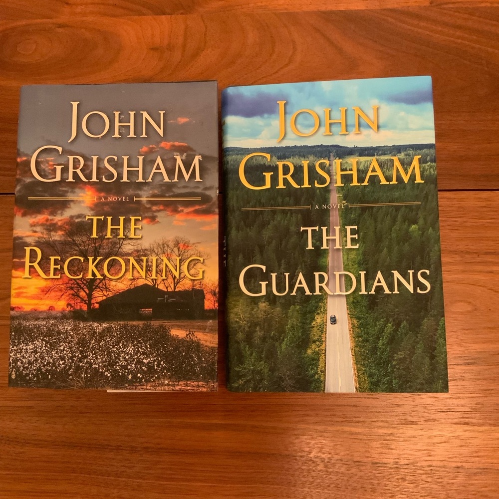 JOHN GRISHAM Hard Back Books “The Guardians” & ‘The Reckoning”